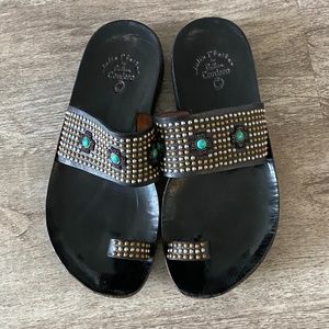 Calleen Cordero black embellished sandal 7.5M